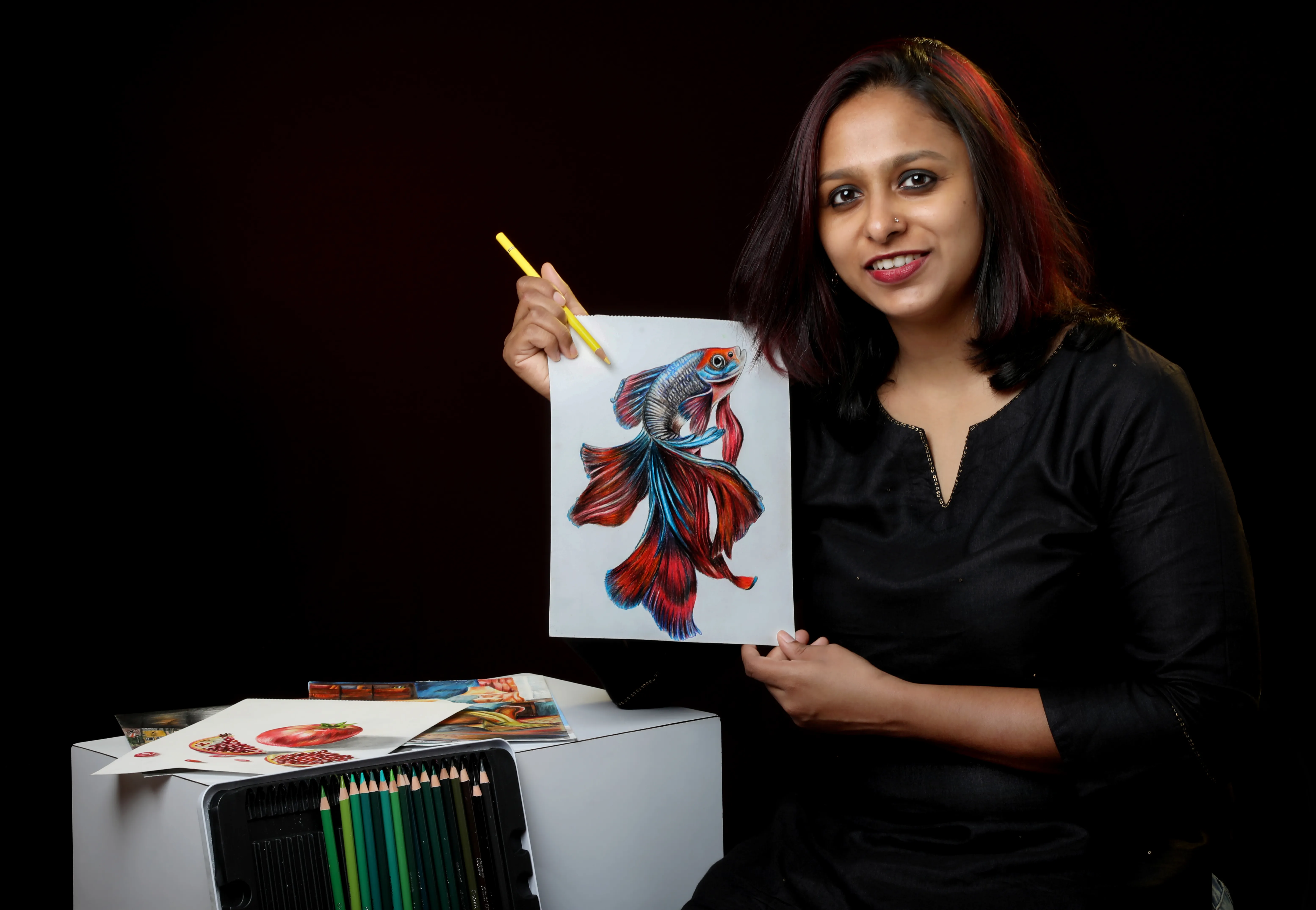 Anisha at work