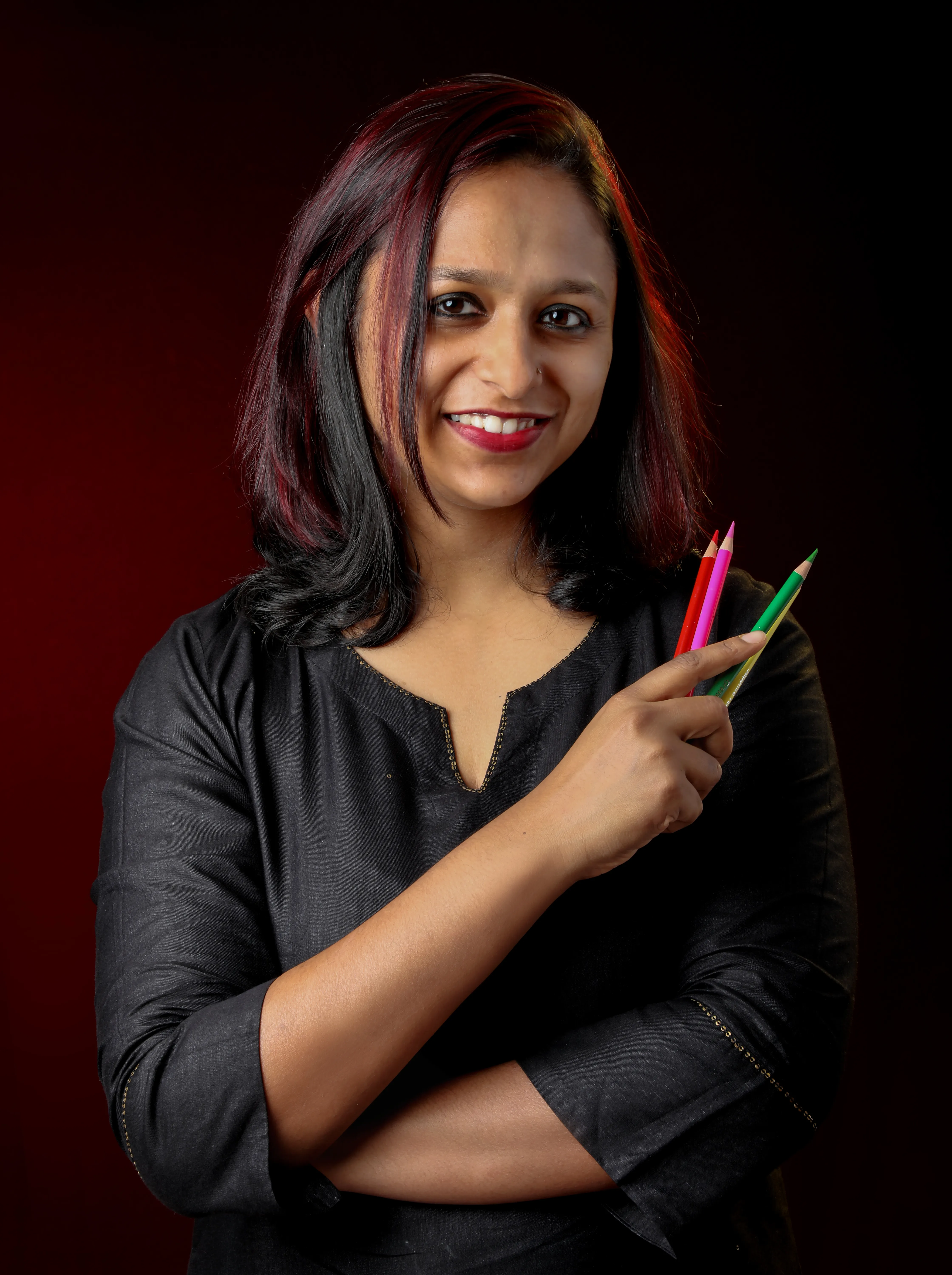 Anisha at work