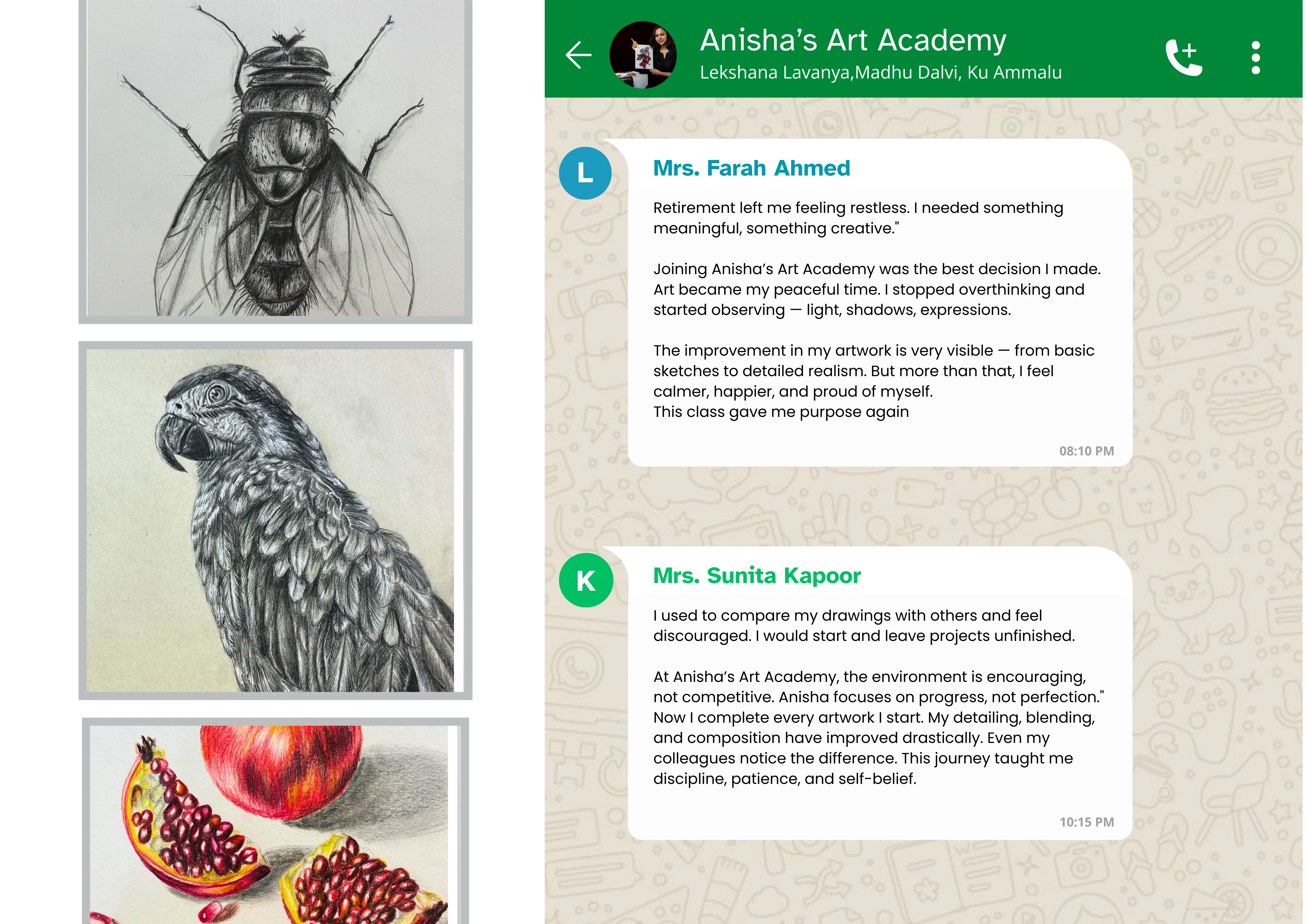 Student testimonial