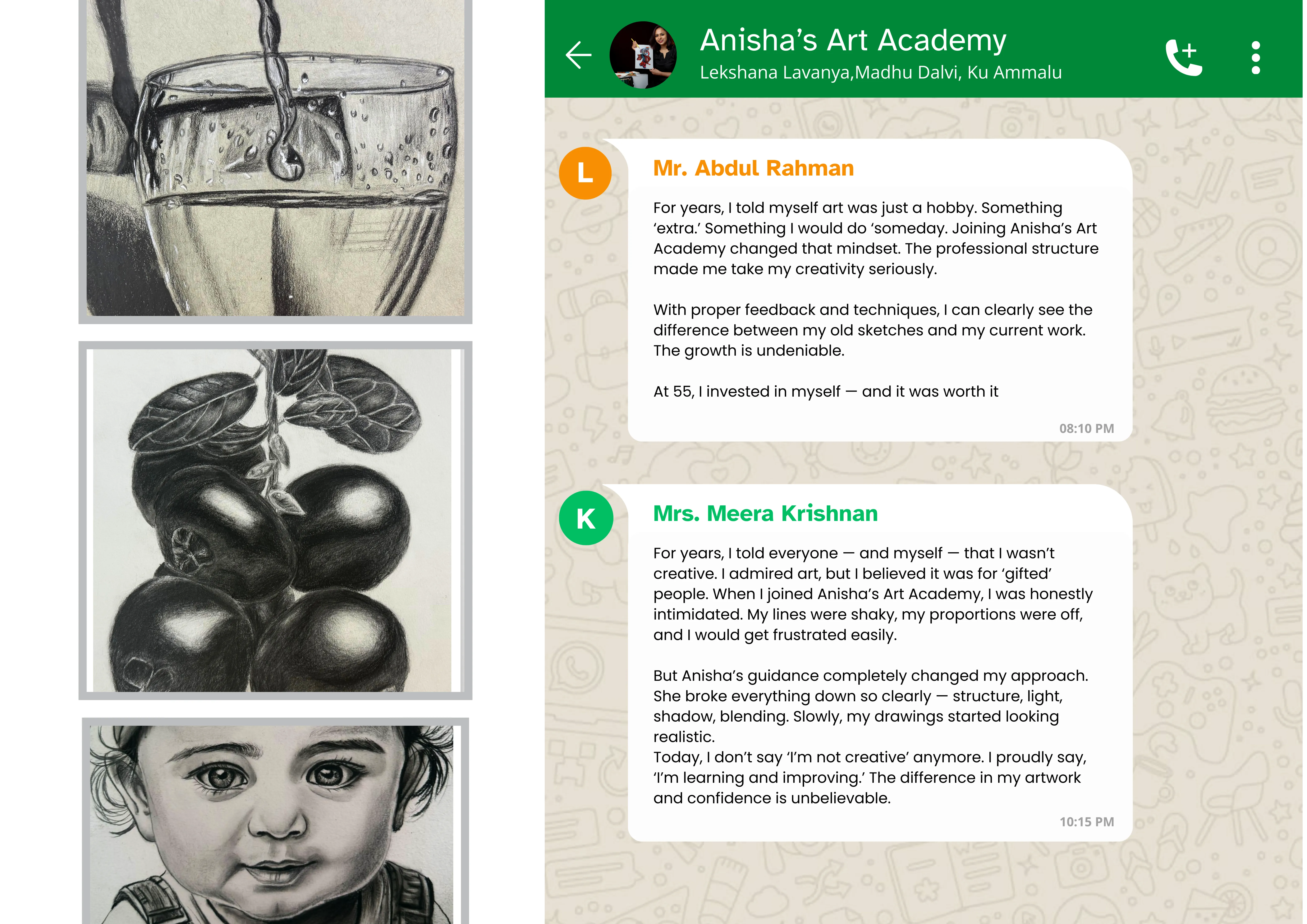 Student testimonial