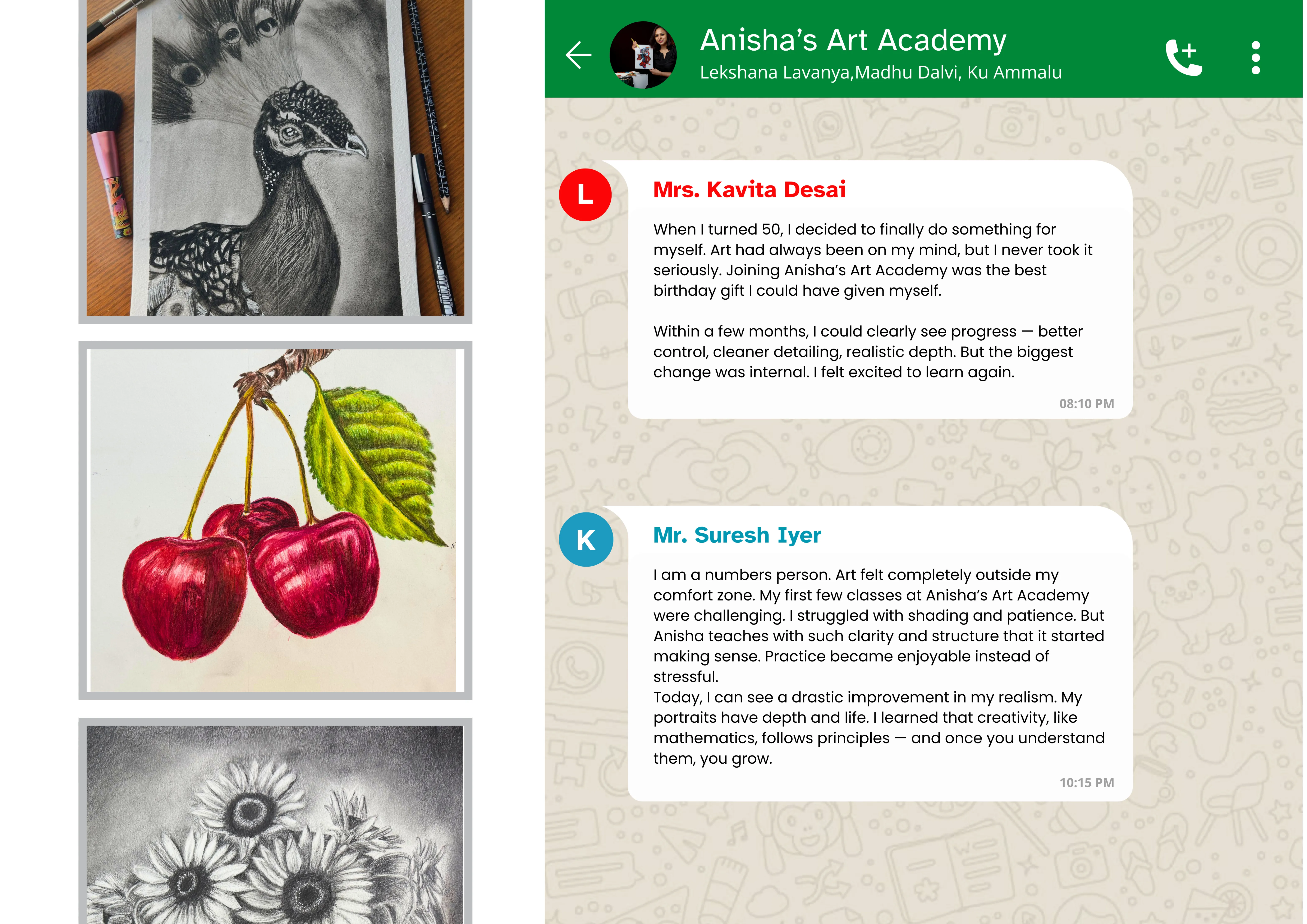 Student testimonial