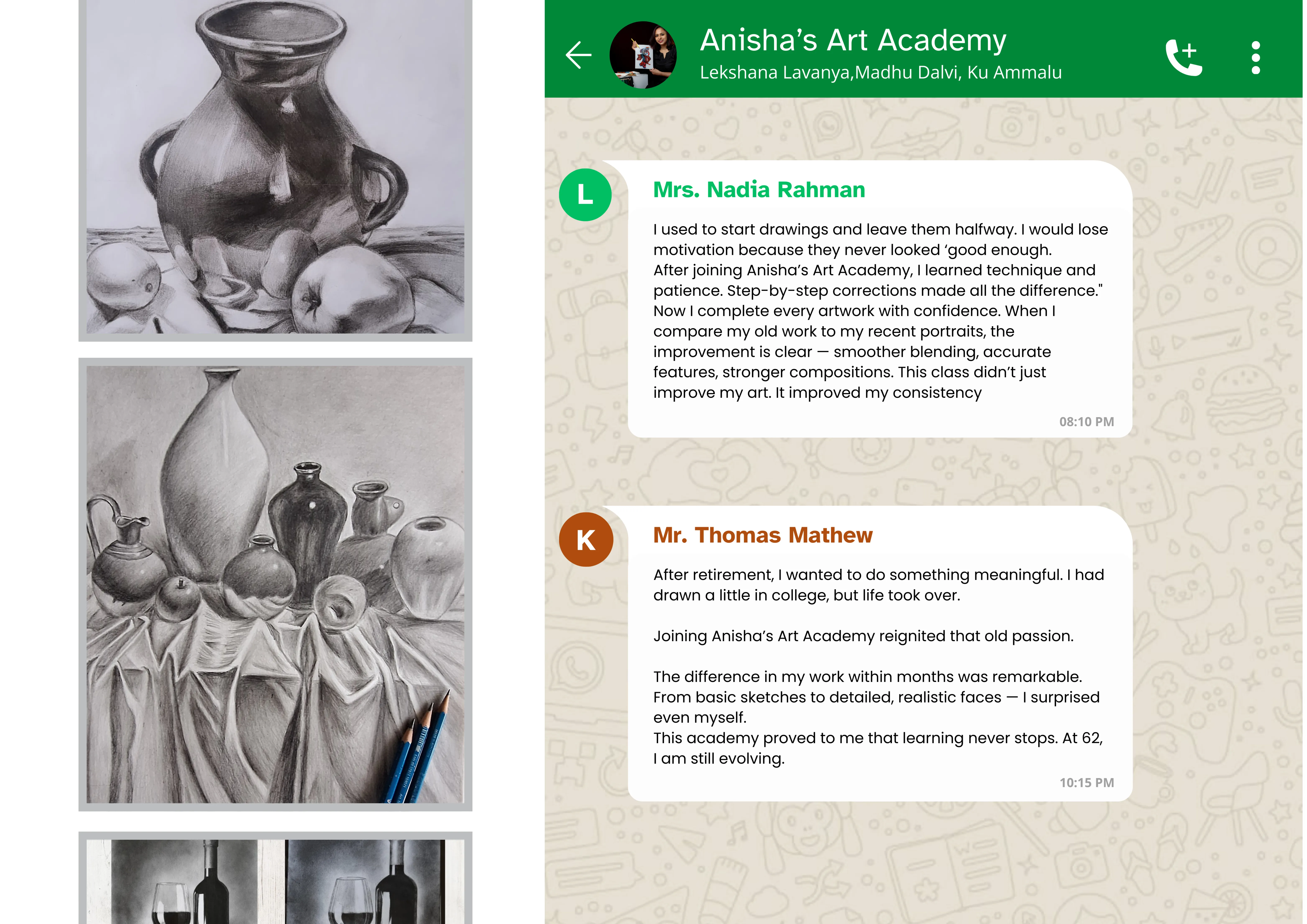 Student testimonial