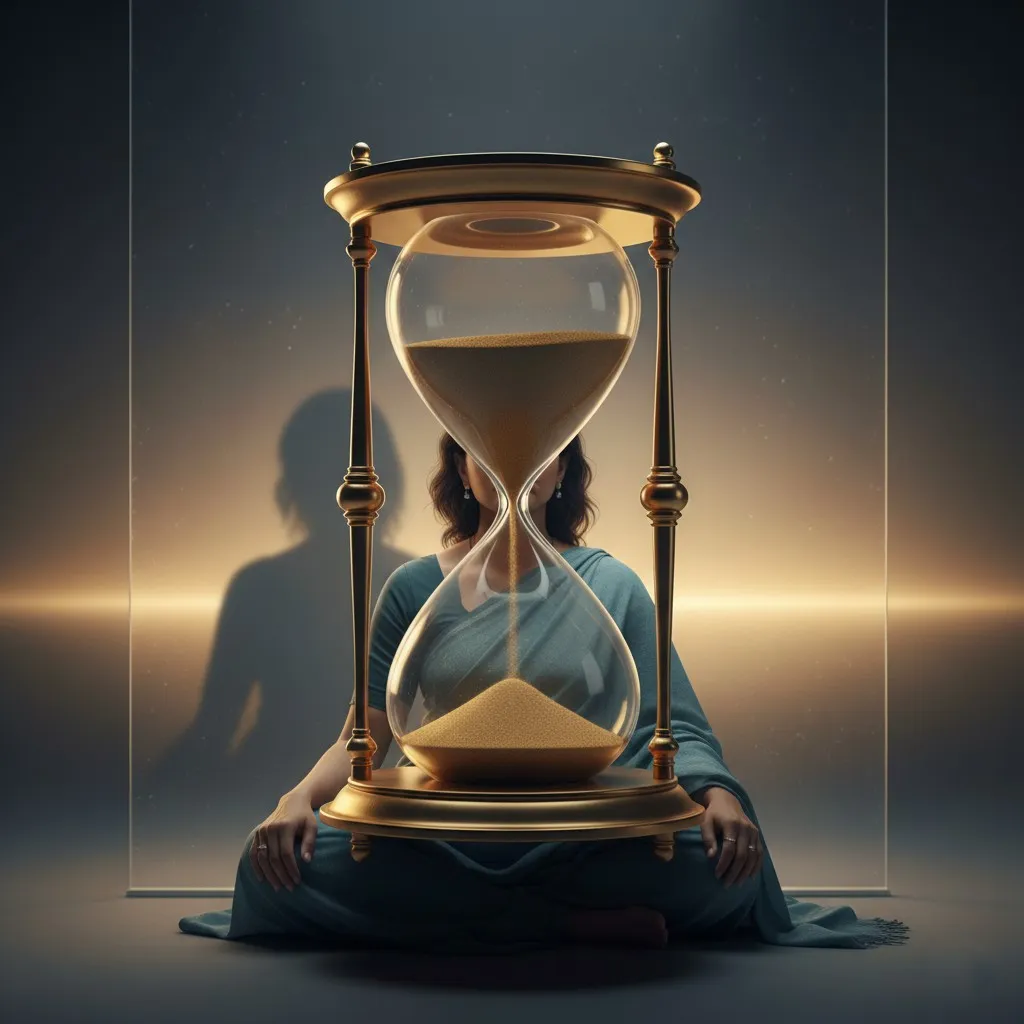 Woman waiting patiently