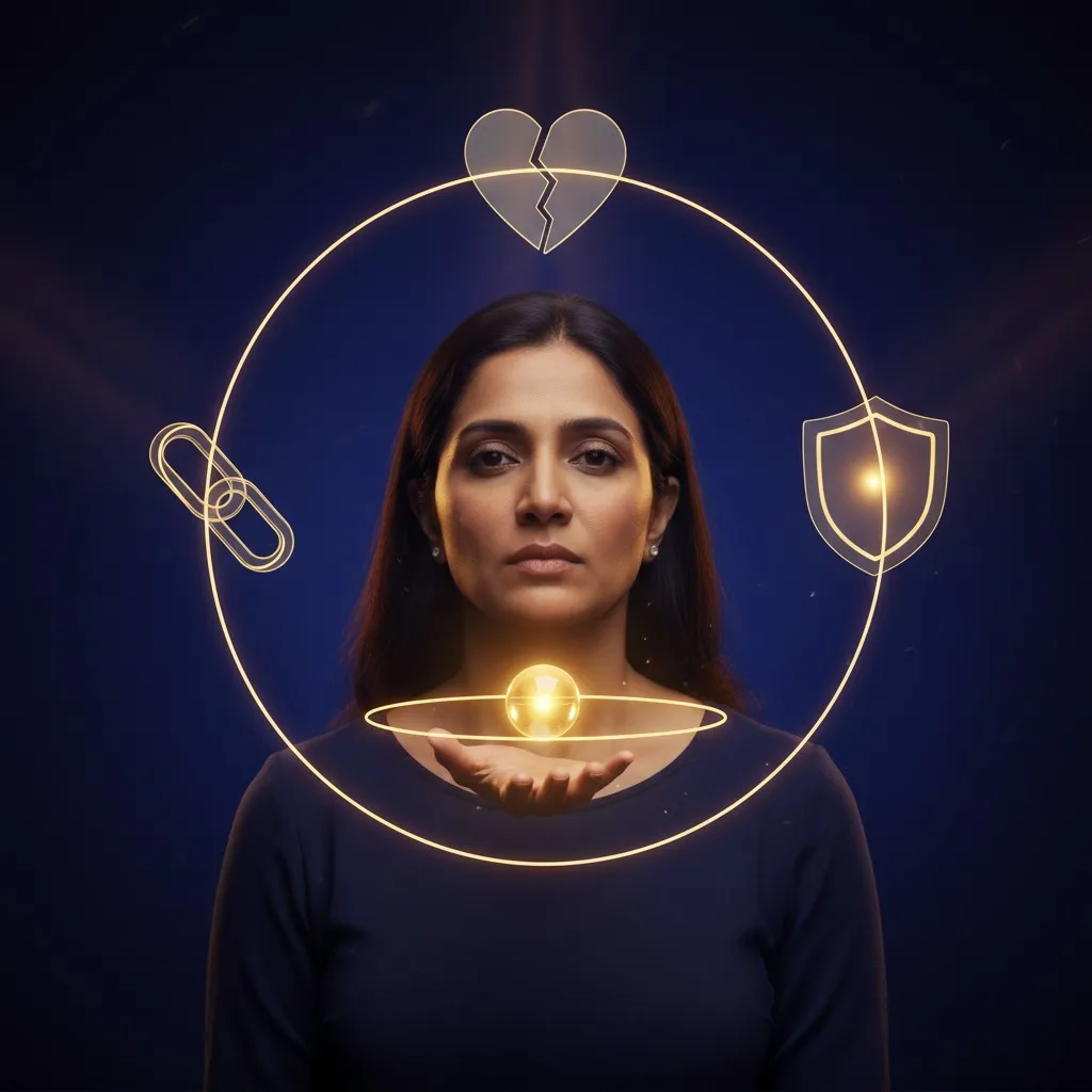 Woman taking emotional responsibility