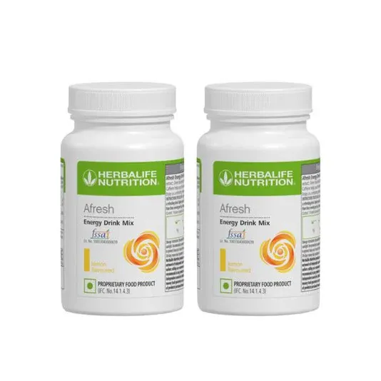 Herbalife Afresh Energy Drink Mix 50g Lemon Pack Of 2