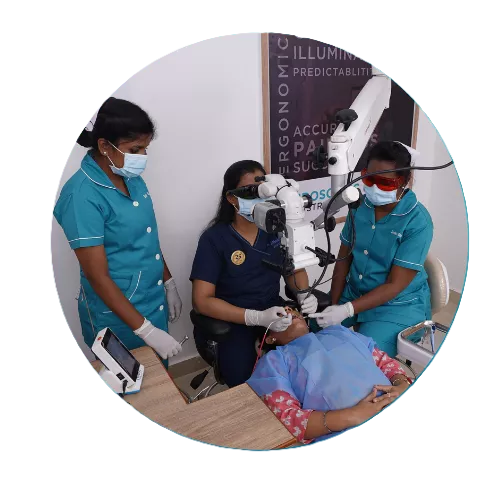 Microscopic Root canal treatment Smile and Glow Dental Clinic in Mogappair