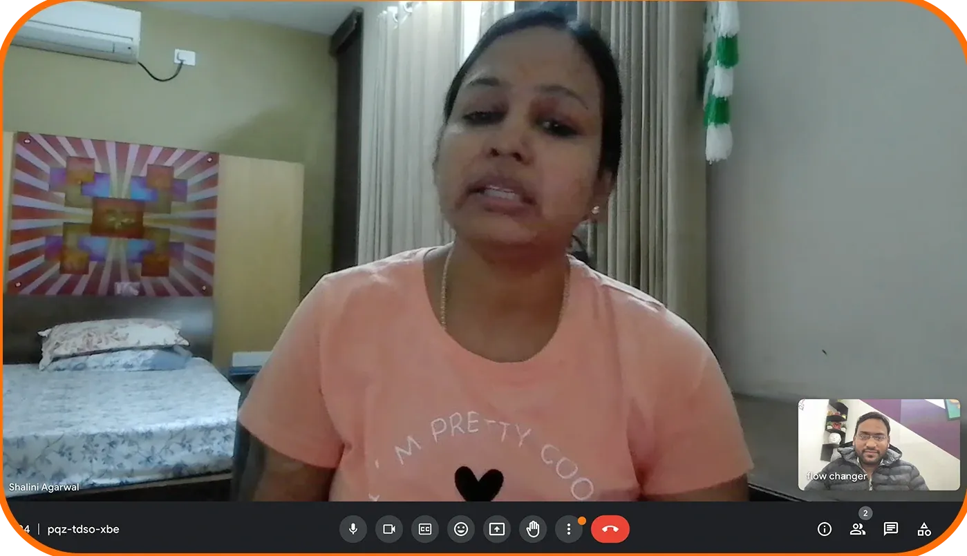 Video call session 8