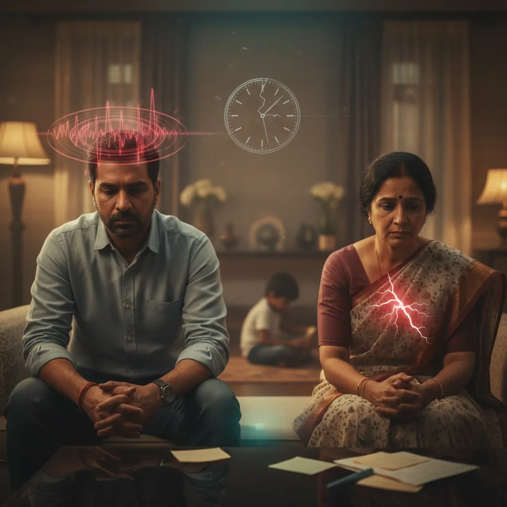 Parent overwhelmed but trying to stay calm