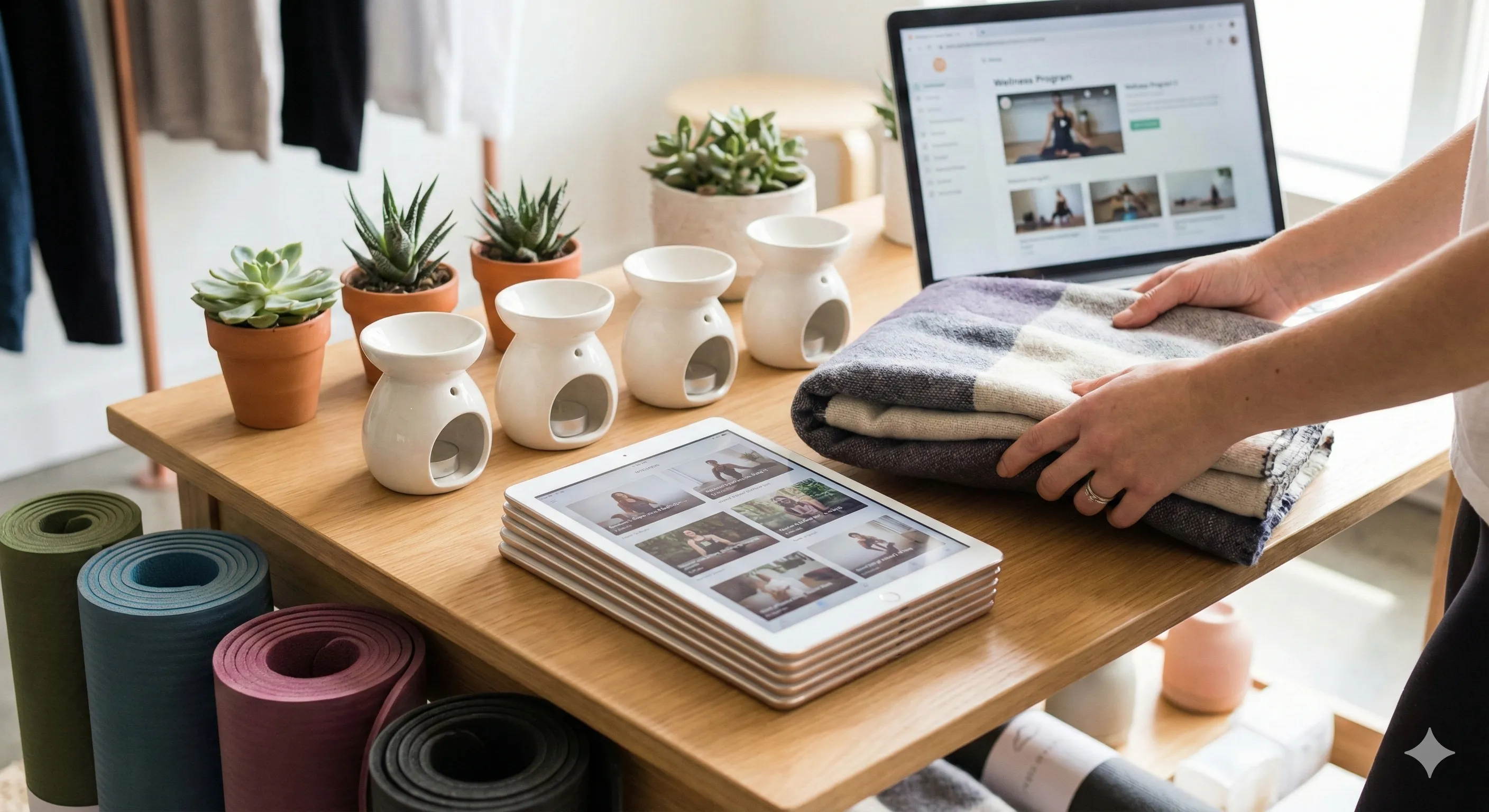 On‑demand classes, ebooks, programs, and curated wellness goods