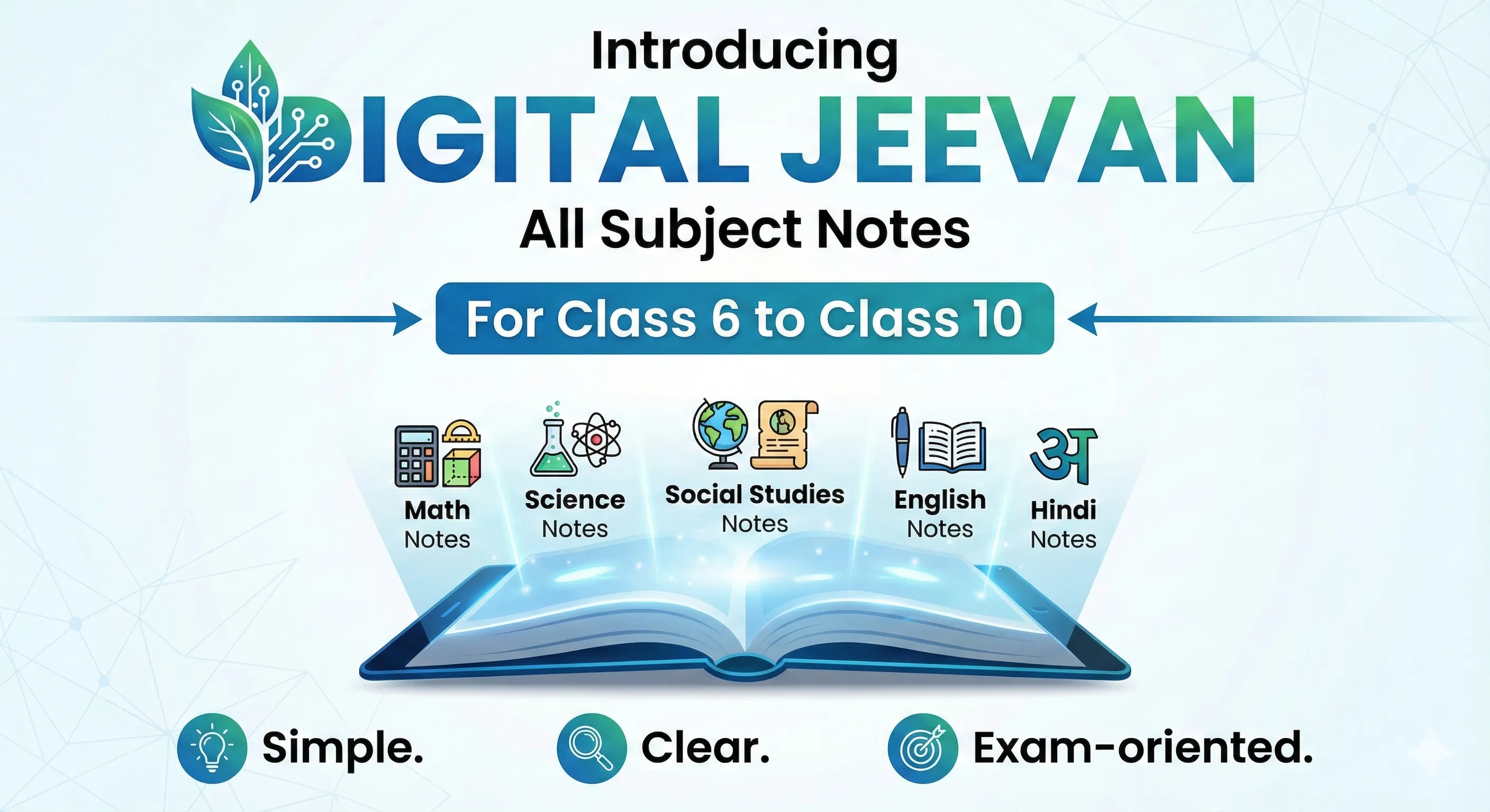 Student using digital notes on tablet