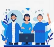 Group of multiracial coworkers in formal suits gathering at table with documents and coffee while shaking hands after verdict in court