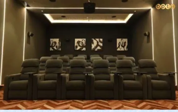 Spacious indoor swimming pool with loungers. Perfect for relaxation and leisure.