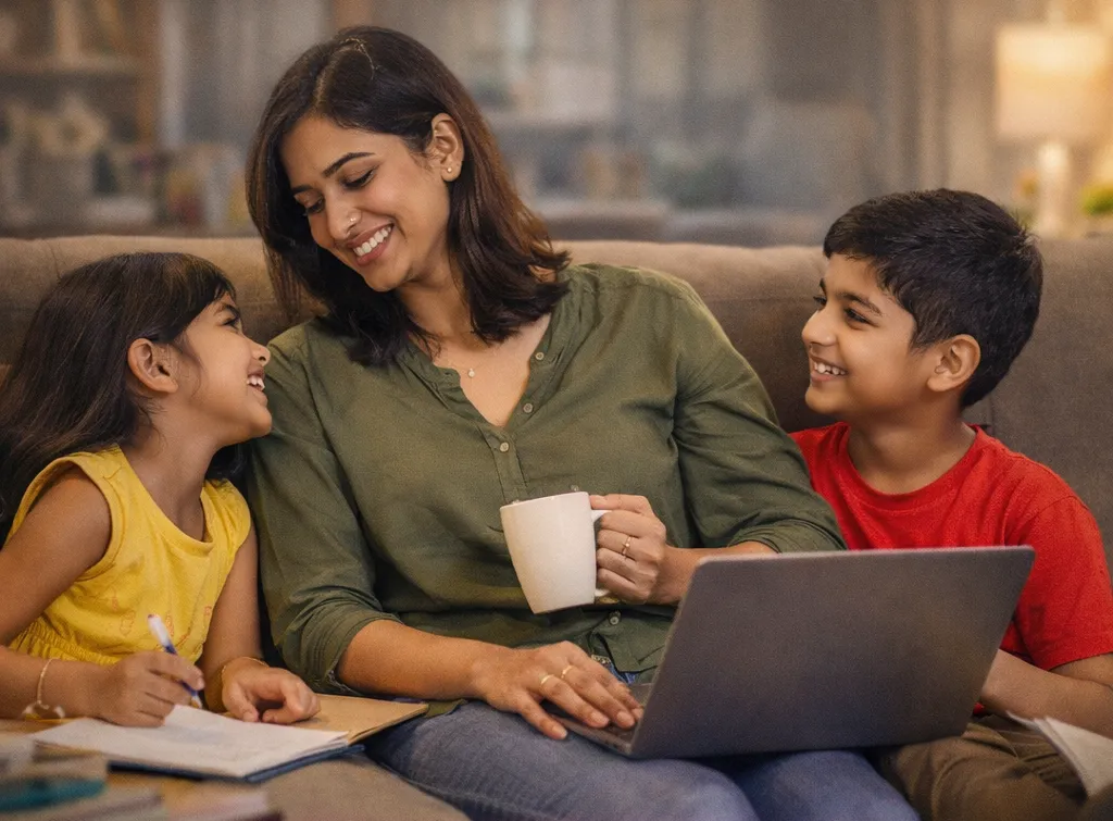 Notebook with highlights and a calm setting