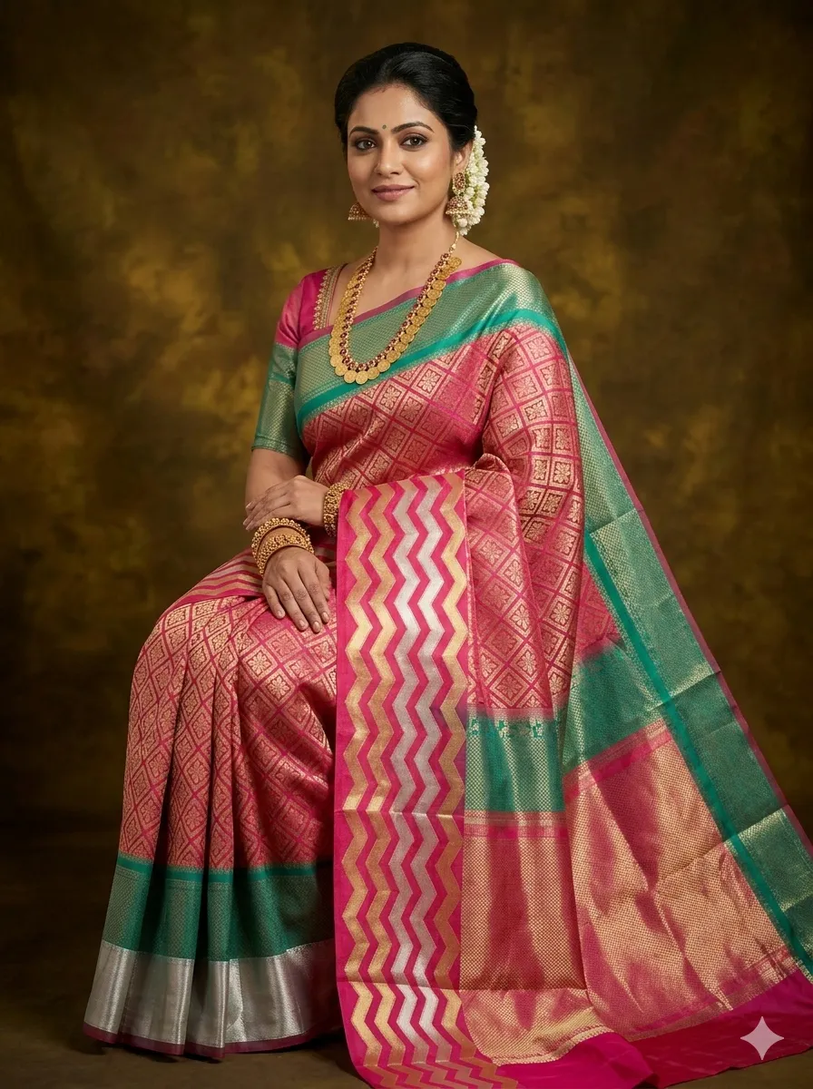 Banarasi saree with rich zari work