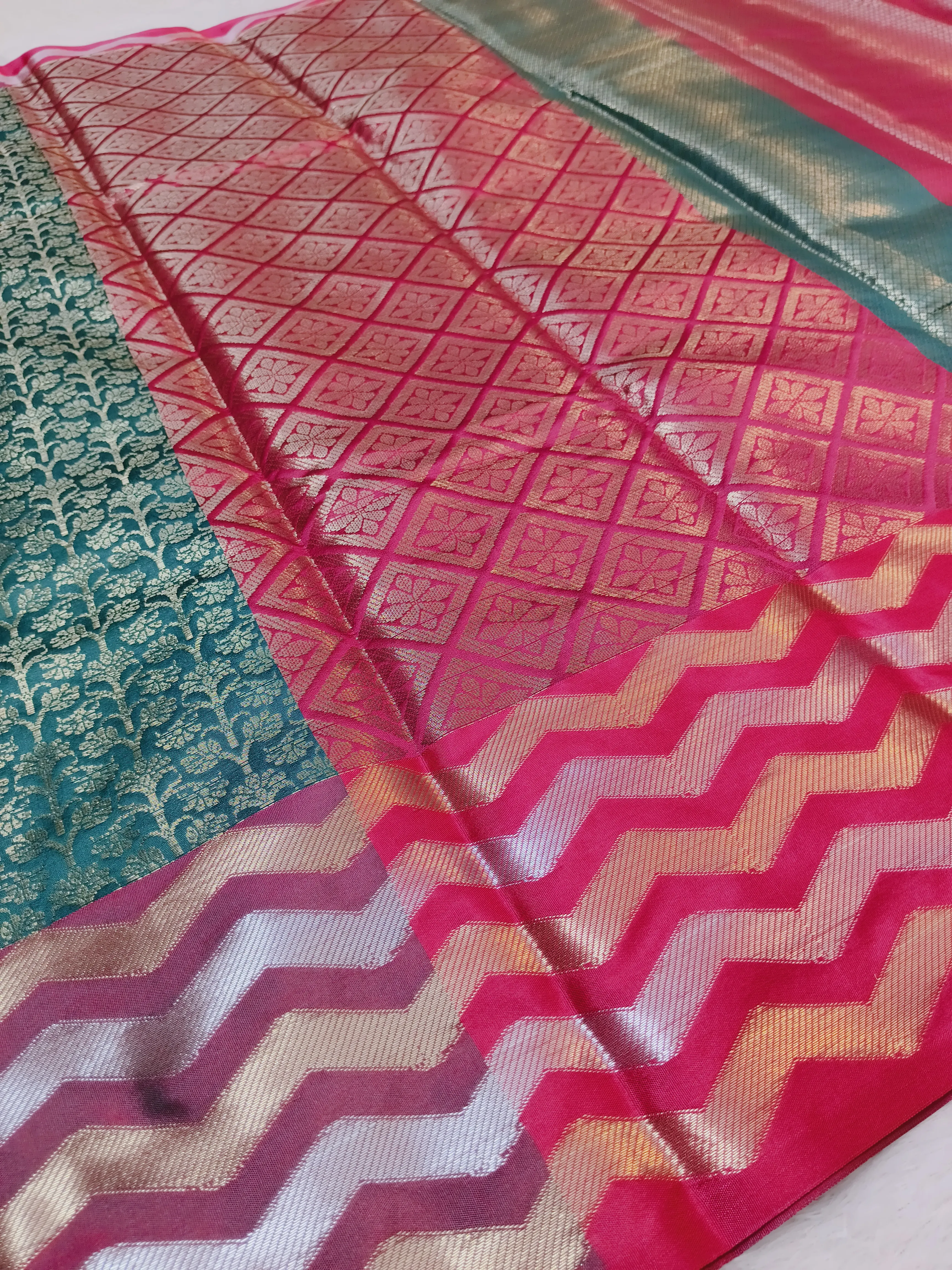 Lightweight georgette saree with soft drape