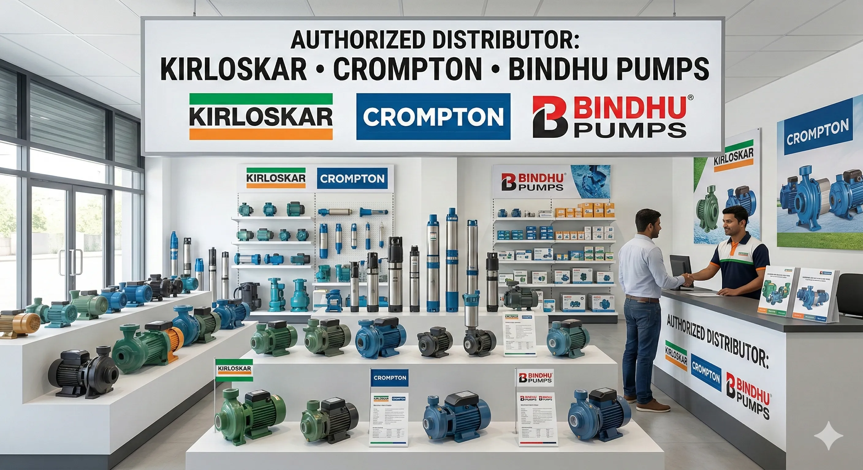 Close-up of a water pump motor