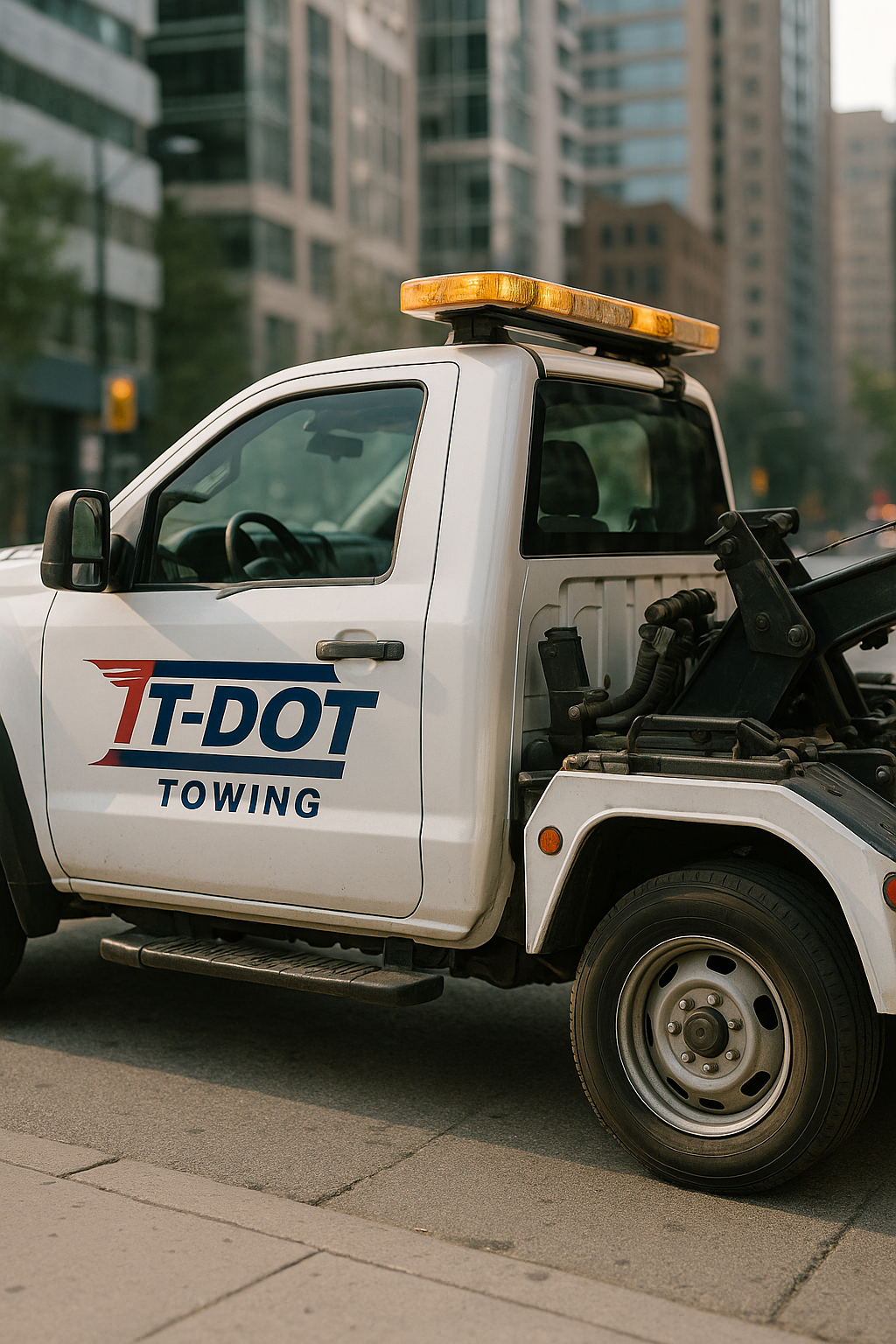 Professional tow truck driver