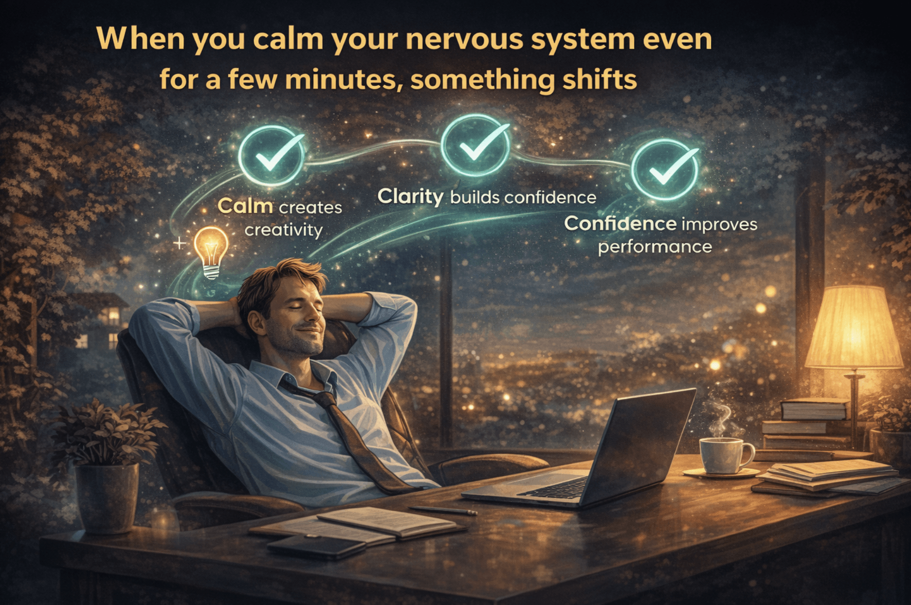When you calm your nervous system...