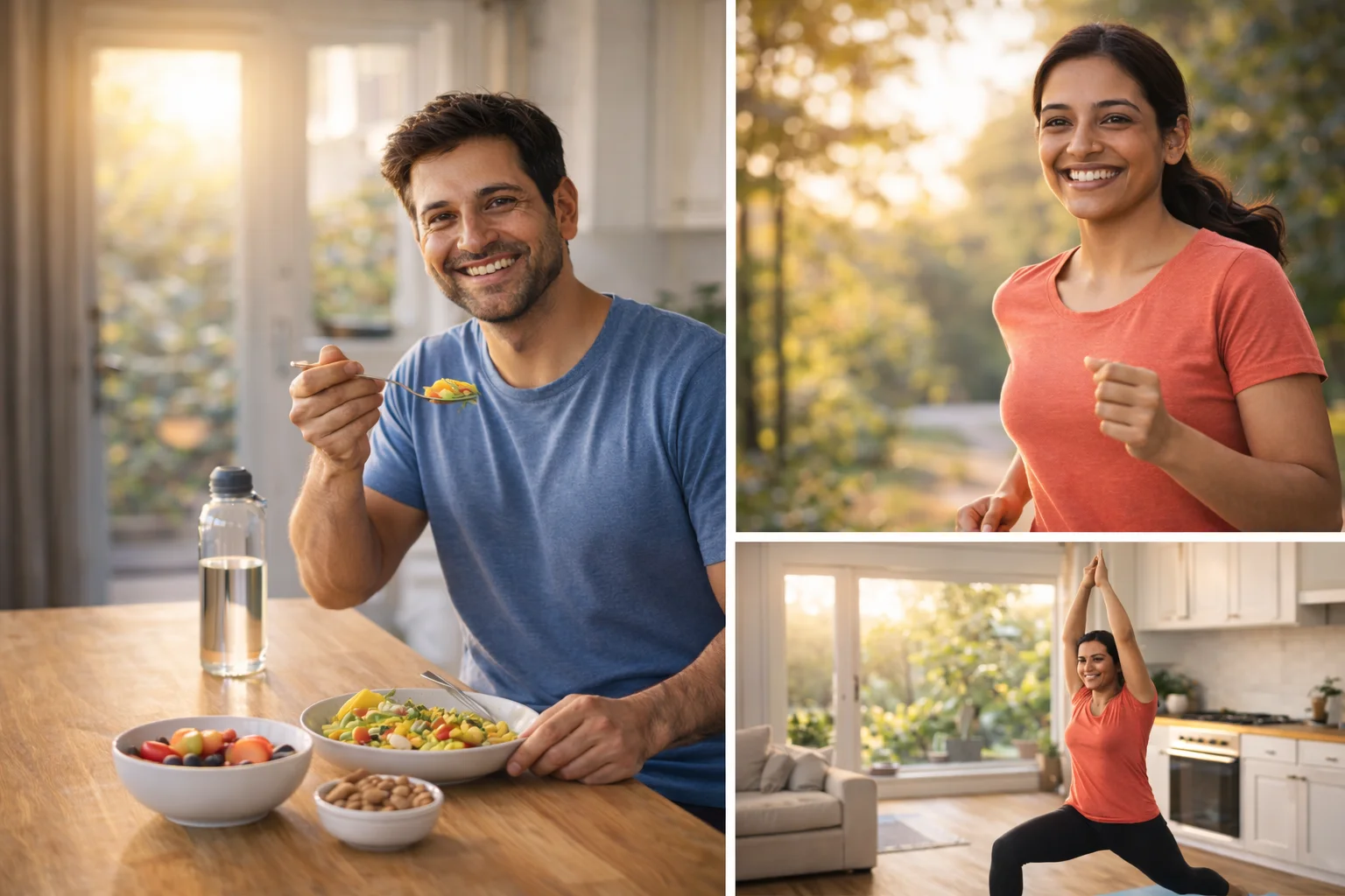 Healthy Lifestyle Collage